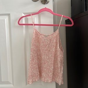 Pink and White Spaghetti Straps shirt, size M, brand new, perfect for summer